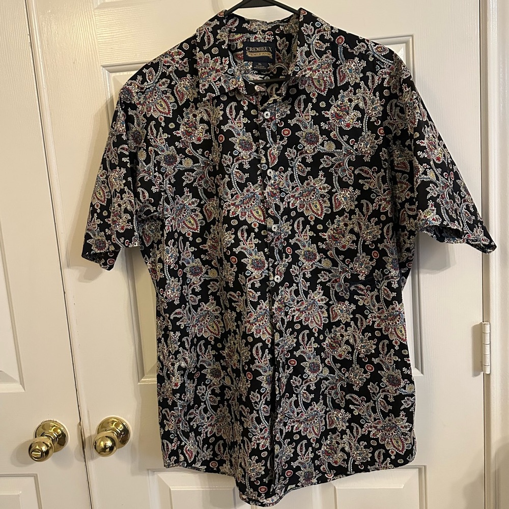 Black Paisley Men's Shirt